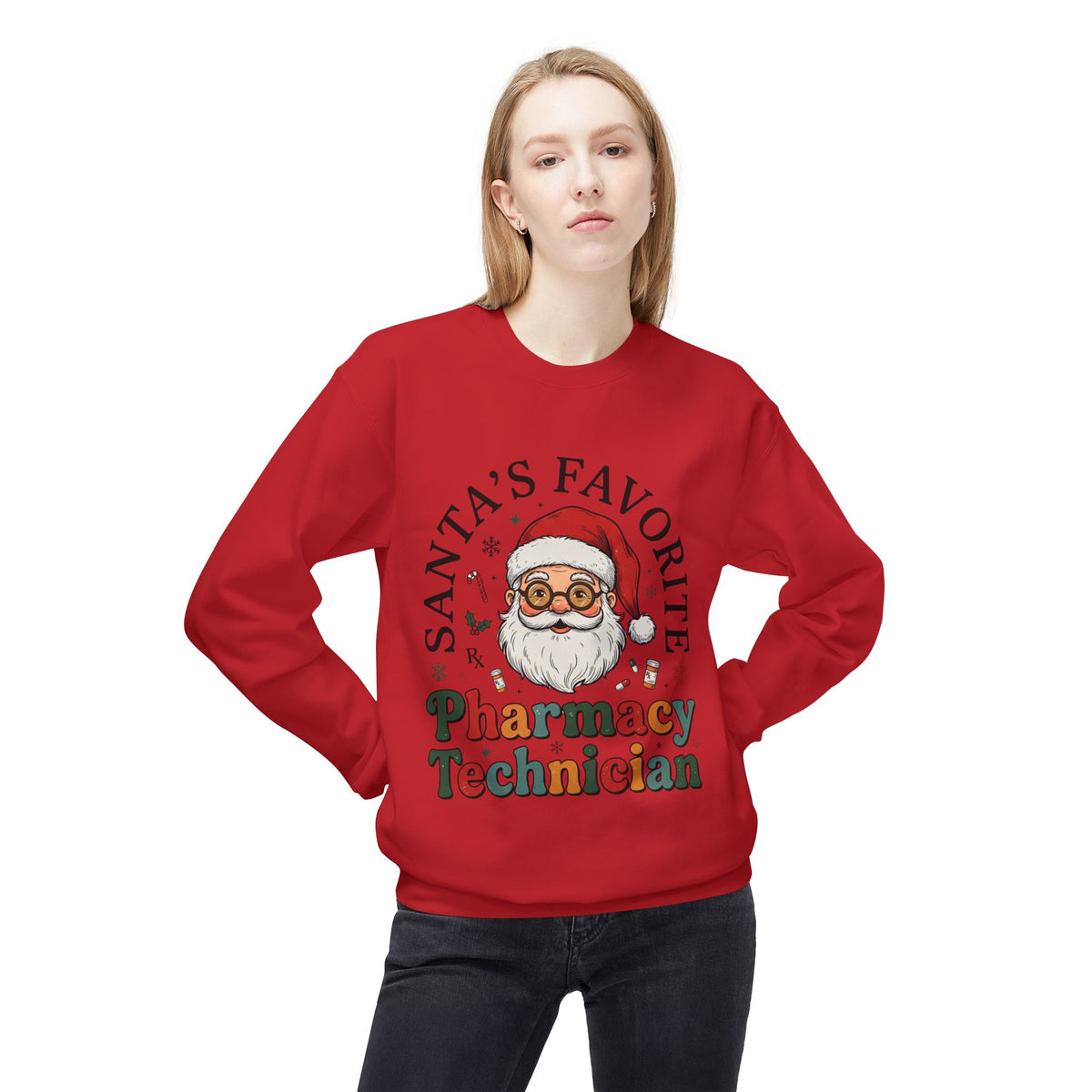 Santa’s Favorite Pharmacy Technician Christmas Sweatshirt