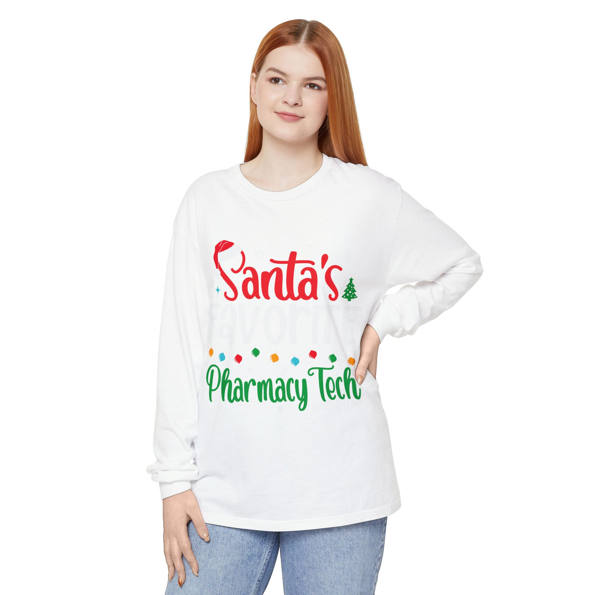 Santa’s Pharmacy Tech Christmas Long Sleeve T-Shirt