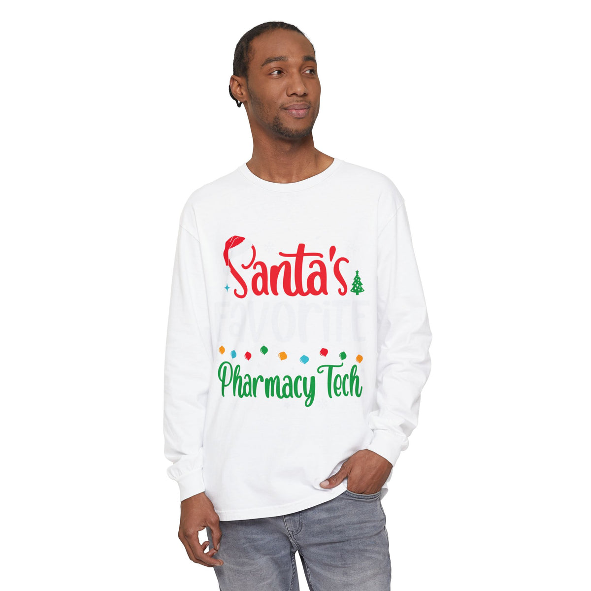 Santa’s Pharmacy Tech Christmas Long Sleeve T-Shirt