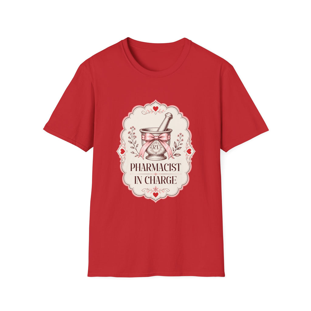 Pharmacist in Charge T-Shirt – Pharmacy Gift for Pharmacists