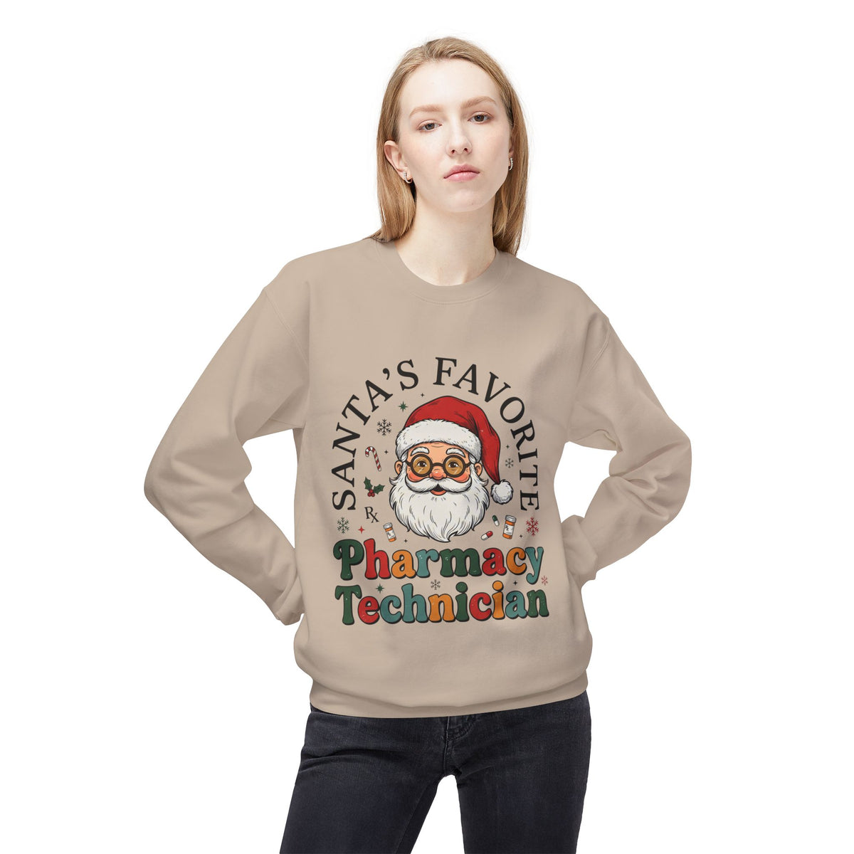 Santa’s Favorite Pharmacy Technician Christmas Sweatshirt
