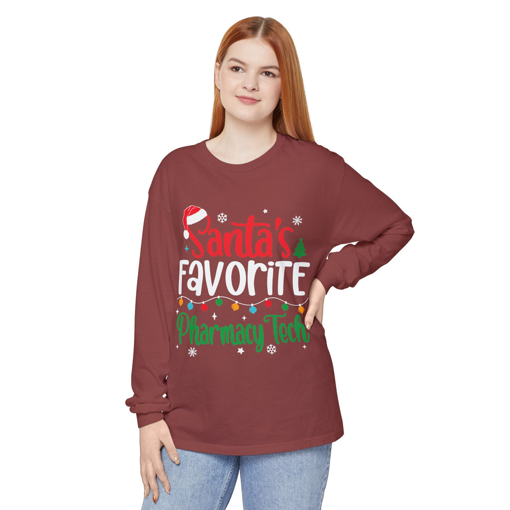 Santa’s Pharmacy Tech Christmas Long Sleeve T-Shirt