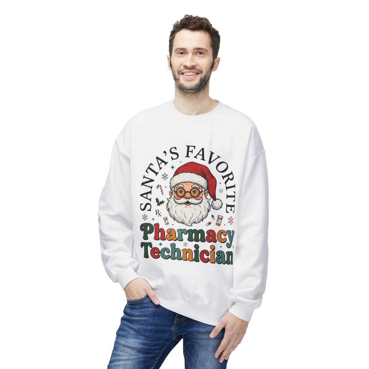 Santa’s Favorite Pharmacy Technician Christmas Sweatshirt