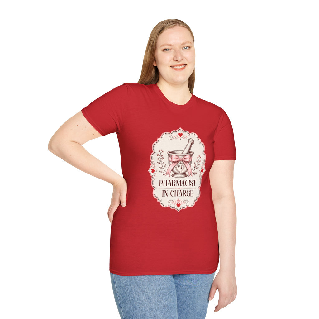 Pharmacist in Charge T-Shirt – Pharmacy Gift for Pharmacists
