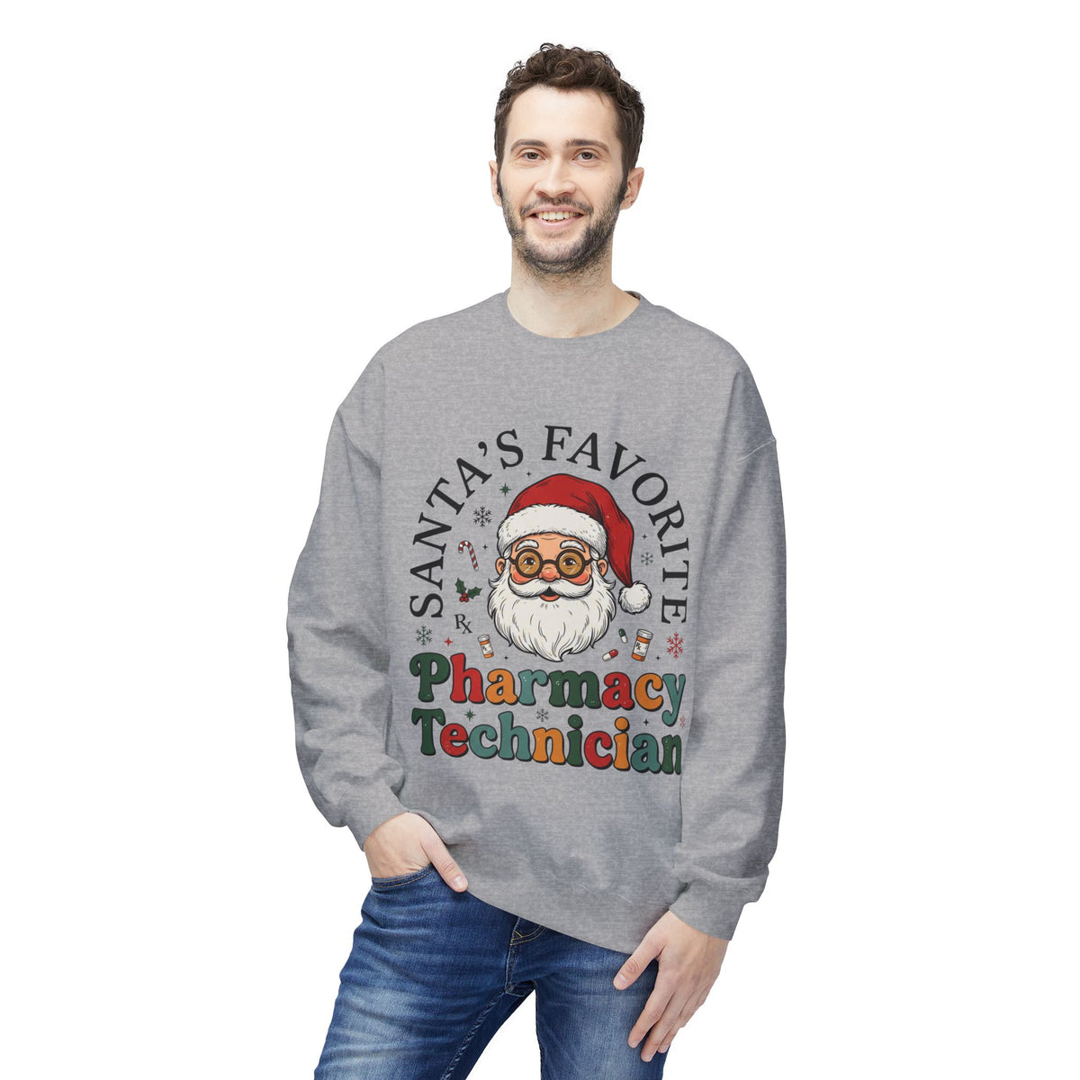 Santa’s Favorite Pharmacy Technician Christmas Sweatshirt