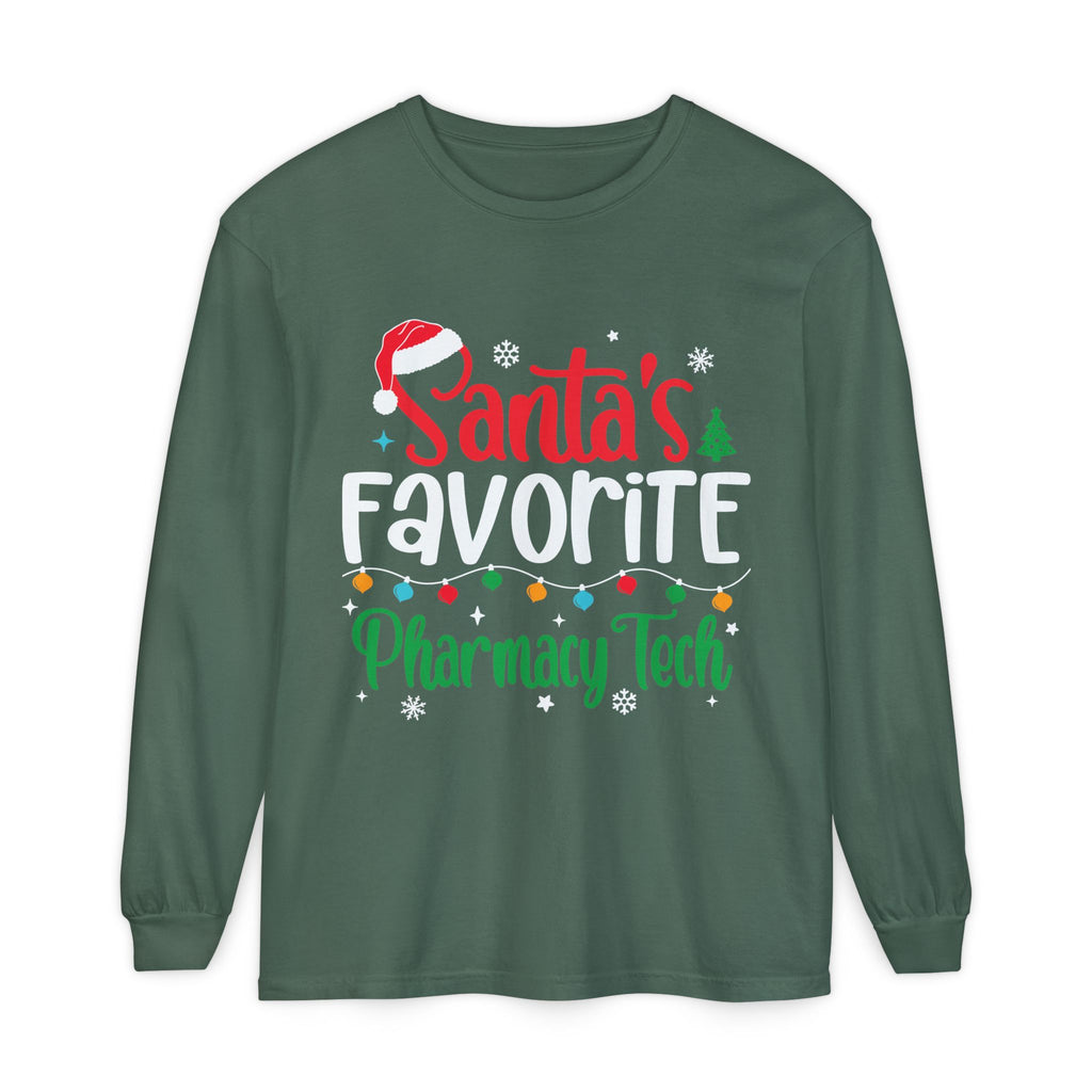 Santa’s Pharmacy Tech Christmas Long Sleeve T-Shirt