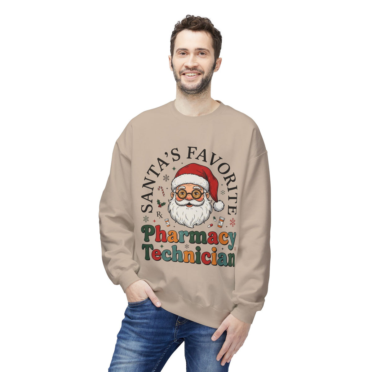 Santa’s Favorite Pharmacy Technician Christmas Sweatshirt