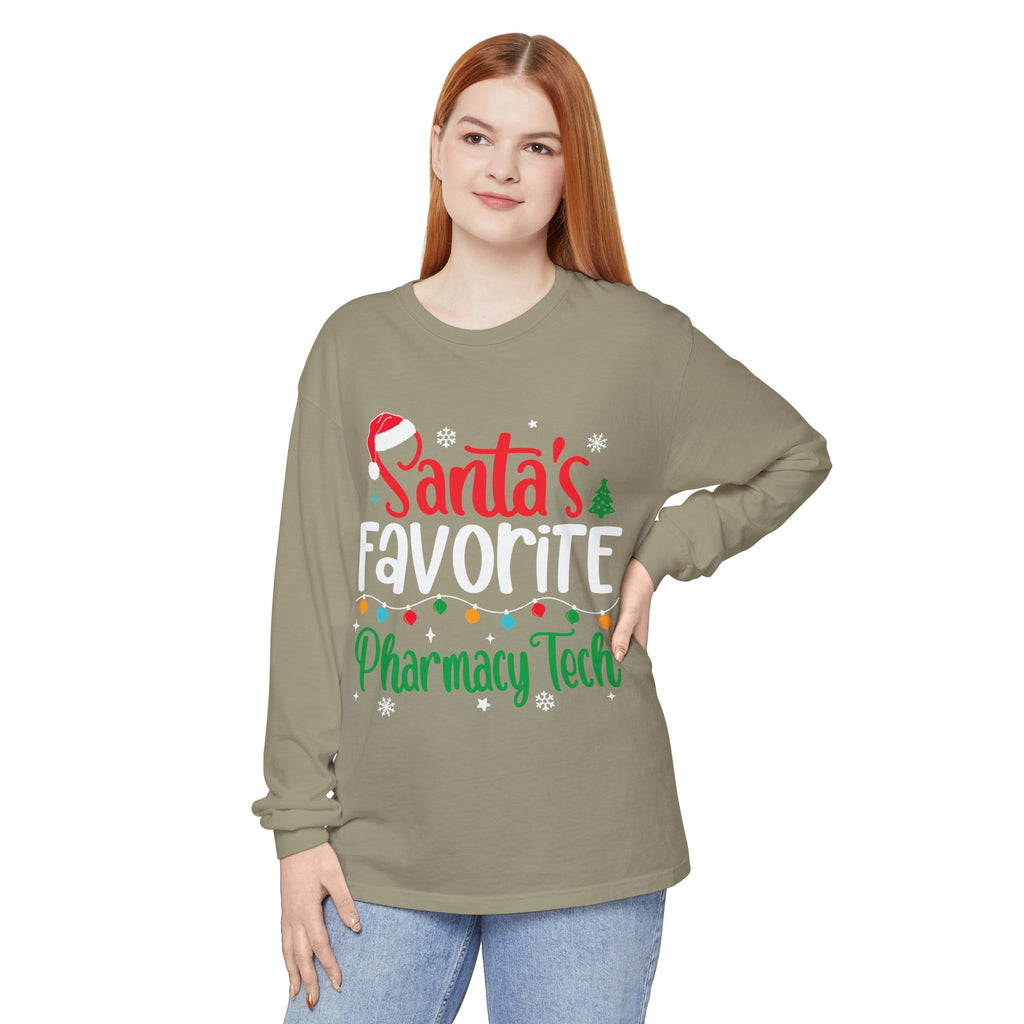 Santa’s Pharmacy Tech Christmas Long Sleeve T-Shirt