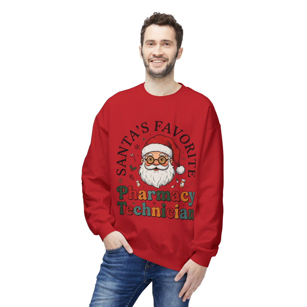 Santa’s Favorite Pharmacy Technician Christmas Sweatshirt